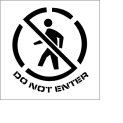 Plant Marking Stencil 20x20 - Do Not Enter