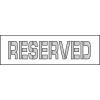 Parking Lot Stencil 21x4 - Reserved