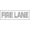 Pochoir pour stationnement 61x8 - Lane de feu
