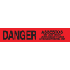 Ruban de barricade rouge NMC 3"L x 1000'L, " Danger Asbestos Hazard »