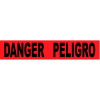 Printed Barricade Tape - Danger Peligro, 3" x 1000'