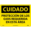 Spanish Aluminum Sign - Cuidado Protección De Los Ojos Requerida