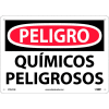 Spanish Aluminum Sign - Peligro Quimicos Peligrosos