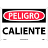 Spanish Plastic Sign - Peligro Caliente