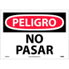 Spanish Vinyl Sign - Peligro No Pasar