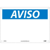 Spanish Plastic Sign - Aviso Blank