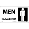 Bilingual Plastic Sign - Men