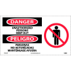 Bilingual Vinyl Sign - Danger Unauthorized Persons Keep Out