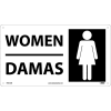 Bilingual Plastic Sign - Women