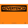 Spanish Vinyl Sign - Advertencia Blank