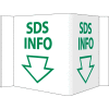 Installation frigorifique signe - SDS Info, 8-3/4 "x 5-3/4", vert sur blanc