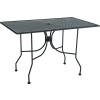 Mobilier d’accueil premier 30 "x 48" Table rectangulaire noir avec papillon jambes
