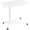 Séville Classics Airlift® Overbed Medical Pneumatic Adjustable Table, Blanc