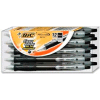 Bic® Velocity Ballpoint Pen, Medium, Black Ink, Dozen