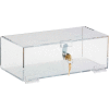 Omnimed® serrure simple réfrigérateur acrylique médecine palastre, 12" W x 6 « D x 4-1/4 » H, clair