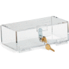 Omnimed® 183001 D seule écluse réfrigérateur acrylique palastre, Keyed différemment, clair