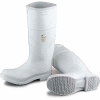 Dunlop Men's Boot, 14" White Plain Toe W/Safety Lock, PVC, Taille 6