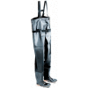 OnGuard hommes, 35" poitrine échassier noir orteil en acier/acier semelle intercalaire, PVC, taille 6