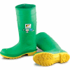 Boot, 16" Hazmax Ez-Fit vert/jaune, acier Toe/Mid-sole OnGuard masculine, PVC, taille 14