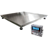 Optima 916 Series NTEP Stainless Steel Heavy Duty Pallet Scale W/LCD Indicator, 4'x4', 5,000lb x 1lb