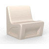 Cortech USA Sabre Lounge Chair w / Ballast Door, gris pierre