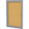 Ghent Enclosed Bulletin Board - Indoor - Cork - One Door - 24"W X 36"H