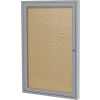 Ghent Enclosed Bulletin Board - Outdoor / Indoor - Vinyl - 36" x 24" - Caramel