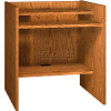 36" x 32" Patron Access Station - 36"W x 30"D x 39-1/8"H Oak
