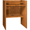 36" x 39" Patron Access Station - 36"W x 30"D x 46-1/8"H Oak