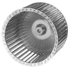 9 31/32" Galvanized Steel Blower Wheel - 1/2" Bore CCW