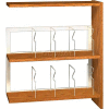 42" Picture Book Shelving Adder - 36"W x 12-1/2"D x 40-7/8"H Oak