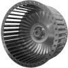 Single Inlet Blower Wheel, 8" Dia., CW, 1650 RPM, 1/2" Bore, 4"W, Galvanized