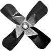 Heavy Duty Four Wing Fan Blade, Props en acier galvanisé, 24" Dia.,CW, 27' Pitch