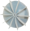 Small Plastic Push-On Fan Blade, 4-5/8" Dia., CCW ou CW, 3/16" Bore, 1" Blade Depth, Wheel Blade