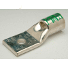 Penn-Union BLU2/0S, Cu Compress. Lug Std Barrel 1 Hole w/Inspect. Window 2/0 AWG 3/8" Stud Black - Pkg Qty 10
