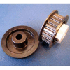 Plastock® Timing Belt Pulleys 21t0800df, Lexan, Double Flange, 0.8 Pitch, 21 Teeth