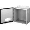 Hoffman A1212CH, Continuous Hinge W/Clamps, Type 12, 12.00X12.00X6.00, Steel/Gray