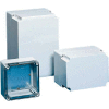 Hoffman Q13813PCECC QLINE™ J boîte, cache-vis clair, Type 4 X, 125x75x124mm, polycarbo