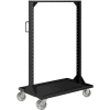 Global Industrial™ Portable Bin &Shelf Cart W / Phénoliques Casters, 36"L x 24"W x 61"H, Noir