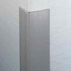 Flexible Vinyl Corner Guard, 2-1/2" Wings, 3/16" Radius, 4'H, Polar WH, Heavy Duty Flexible Vinyl