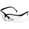 Lecteurs V2® Lunettes de sécurité Clear +2 Lens , Black Frame - Qté par paquet : 6