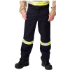 Pantalon de travail lourd Big Bill, matériau réfléchissant, résistant aux flammes, 34W x non ourlé, Marine