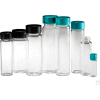 Qorpak® 27,25 x 70mm 6 dram Clear Vial w/24-400 Black Phenolic Pulp/Vinyl Lined Cap, 72PK