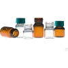 Qorpak® 0,5 dram Amber Compound Vial w/13-425 Green Thermoset F217 & PTFE Caps, 144PK