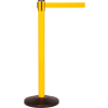 SafetyMaster 450 Barrière de ceinture rétractable, 40 » Poteau jaune, 7-1/2' Ceinture jaune - Qté par paquet : 2