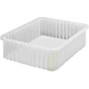 Global Industrial Clear-View Dividable Grid Container DG93060CL - 22-1/2 x 17-1/2 x 6 - Pkg Qty 3
