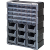 Quantum Plastic Drawer Cabinet PDC-930BK - 39 Tiroirs 6-1/4"W x 15"D x 18-3/4"H