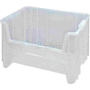 Quantum Heavy-Duty Giant Stackable Bin, 19-7/8 x 15-1/4 x 12-7/16 , Clear - Pkg Qty 3