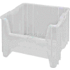 Quantum Heavy-Duty Giant Stacking Bin, 16-1/2"W x 17-1/2"D x 12-1/2"H, Clear - Pkg Qty 2
