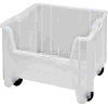 Quantum Mobile Heavy Duty Giant Stacking Bin, 16-1/2"W x 17-1/2"D x 16"H, Clear - Pkg Qty 2